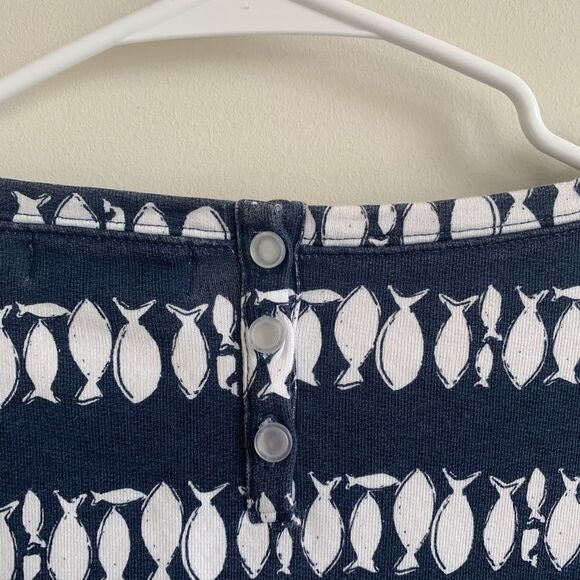 Vineyard Vines Women's 3/4 sleeve fish stripe print tunic Size Small - Picture 5 of 8